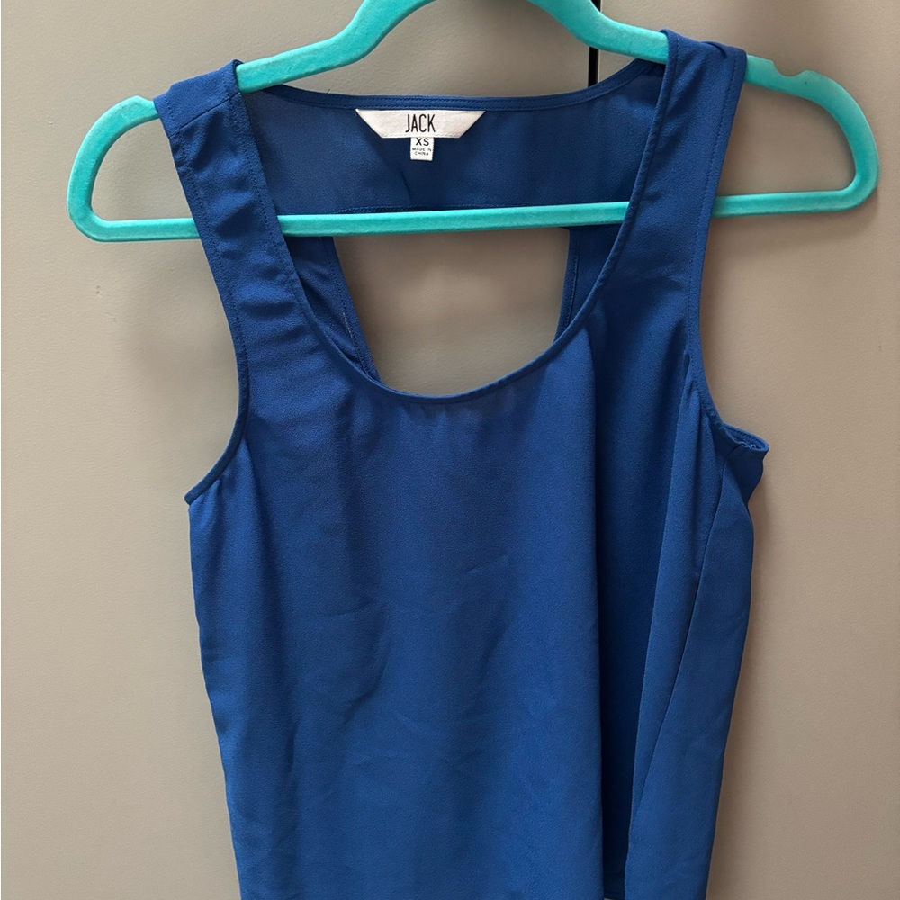 Jack by BB Dakota Women's Blue Tank Top
